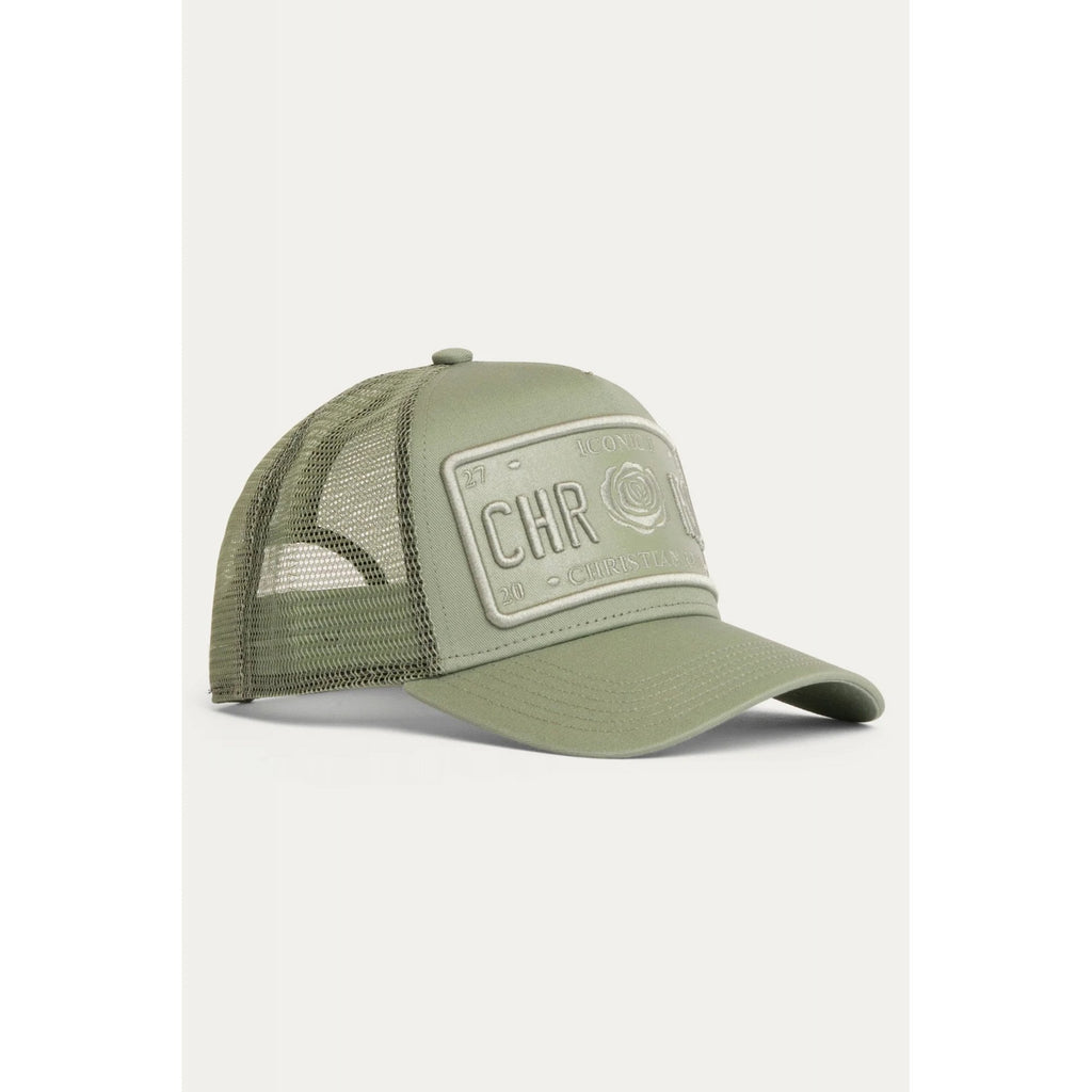Christian Rose | CR011 Vinyl Plate Iconic II Trucker Mesh Baseball Cap