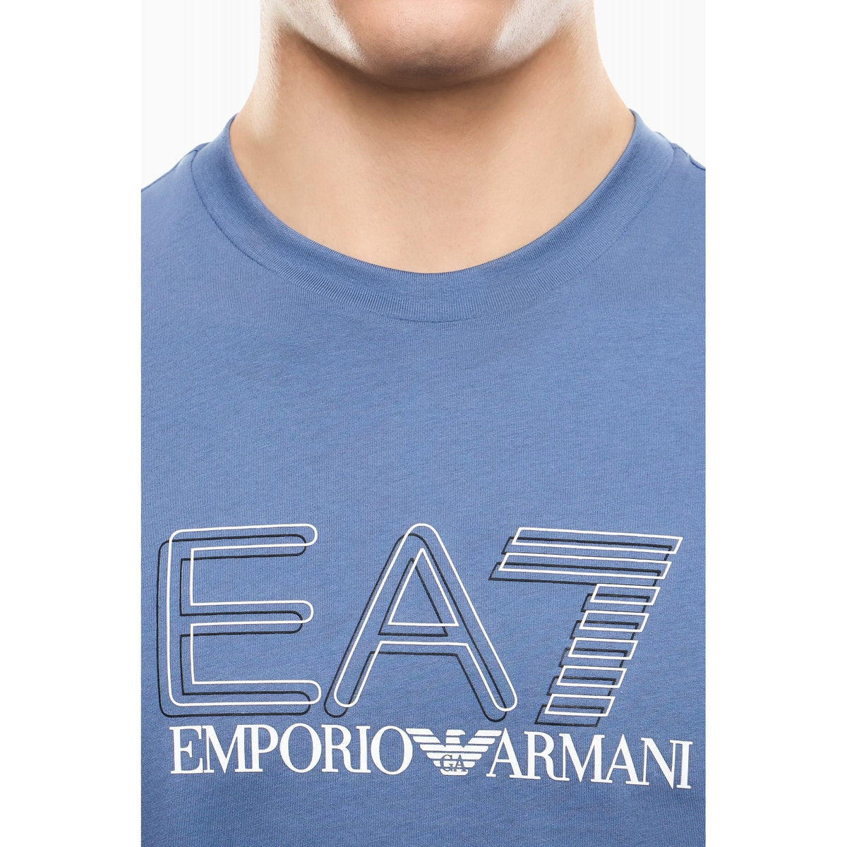 EA7 | Emporio Armani 7M001307 AF10375 Visibility Contrast Logo Half Sleeve T-Shirt