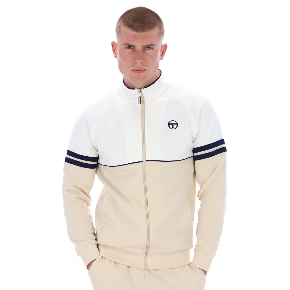 Sergio Tacchini | Orion 4594 Retro Contrast Colour Block Piping Track Top
