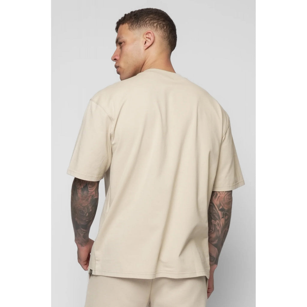 Valere Milano | Baratz VM-334 Twill Signature Raised Embroidery Logo Half Sleeve T-Shirt