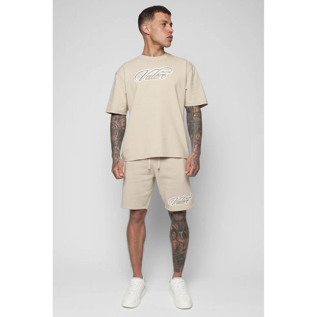 Valere Milano | Baratz VM-334 Twill Signature Raised Embroidery Logo Half Sleeve T-Shirt