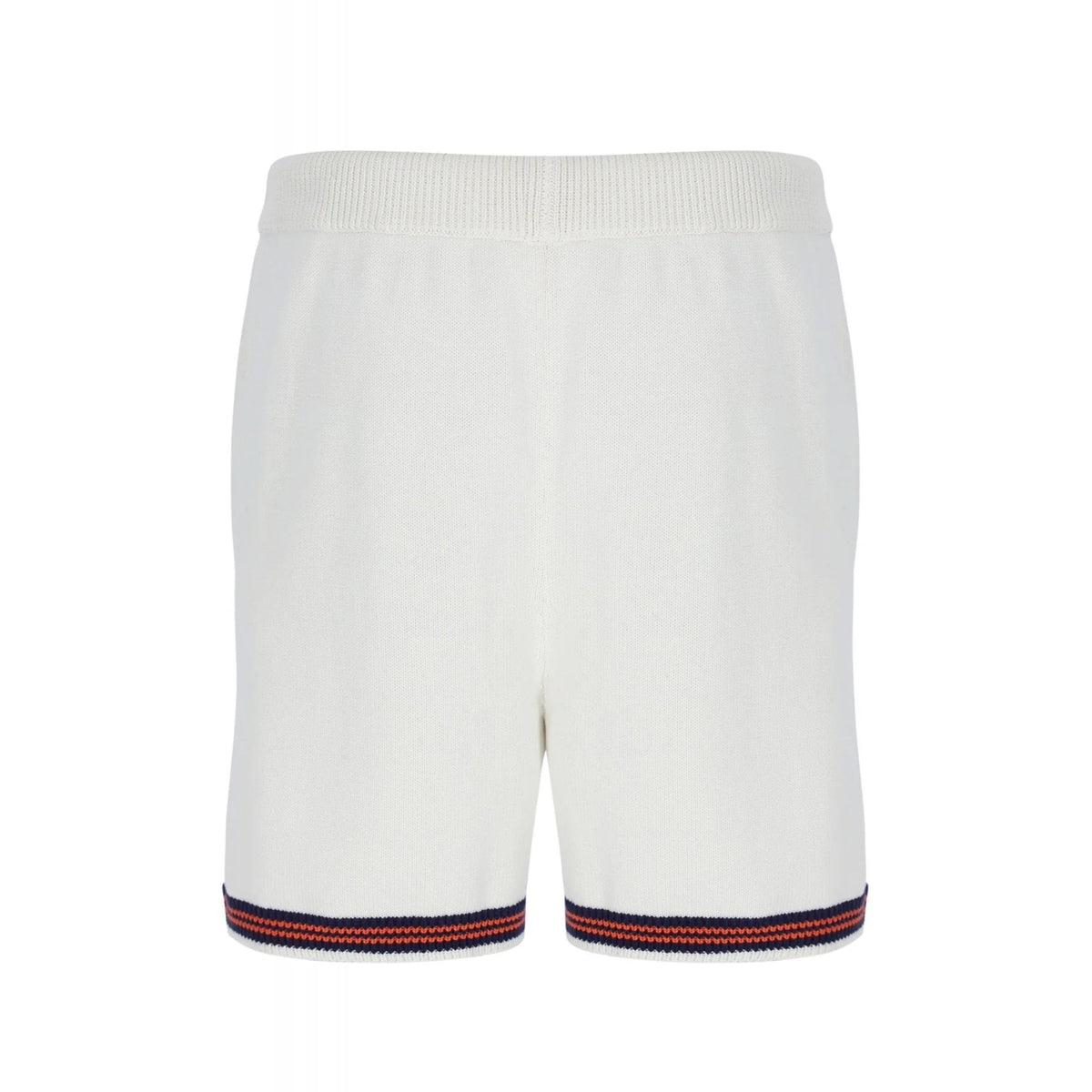 Fila Clemente MH052 Crochet Knit Fabric Contrast Tipped Short - Gardenia Ecru