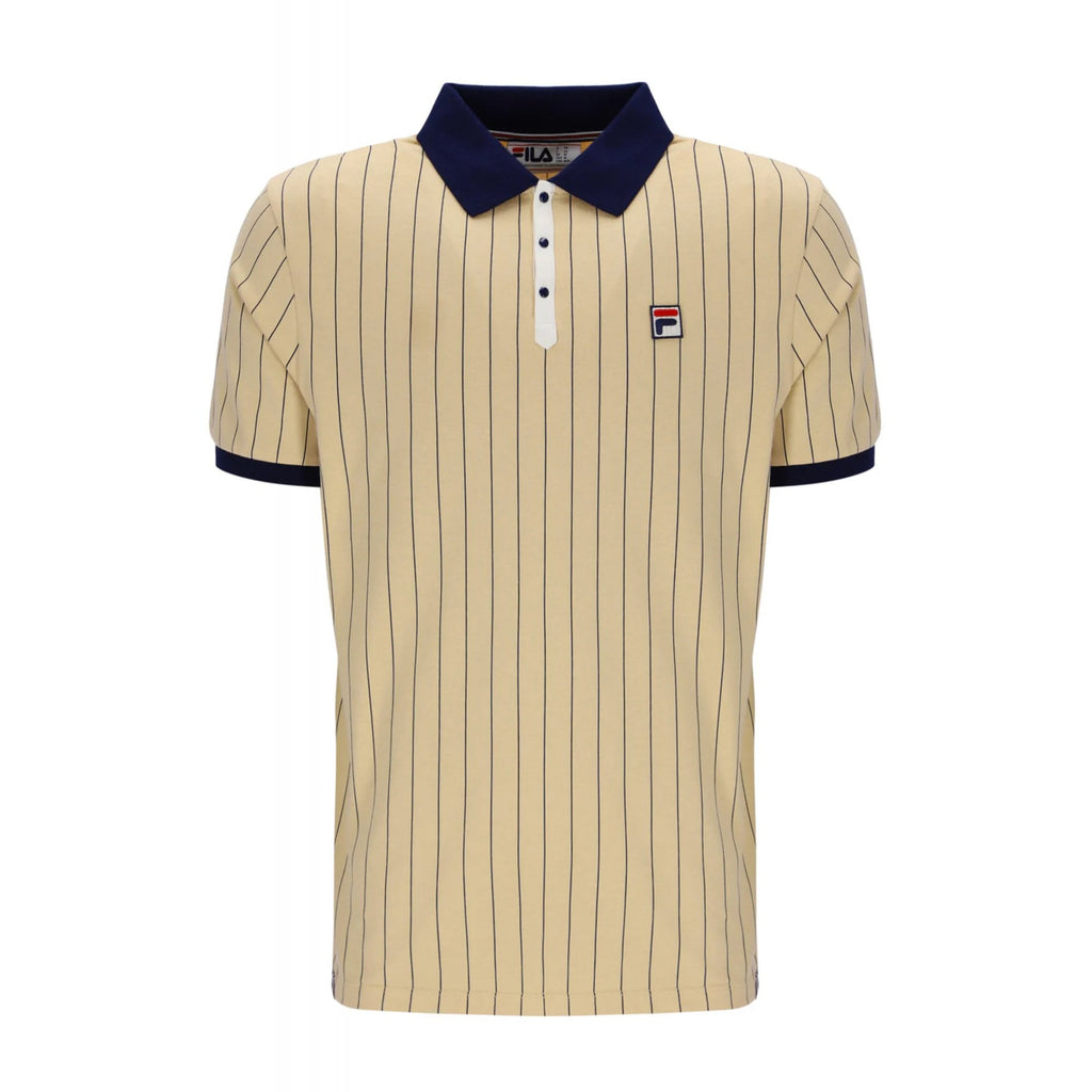 Fila Vintage BB1 LM1839AT Classic Striped Polo T-Shirt
