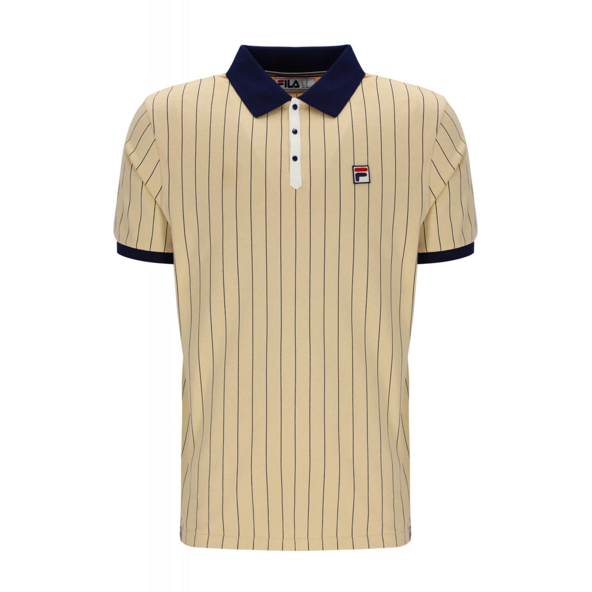Fila Vintage BB1 LM1839AT Classic Striped Polo T-Shirt