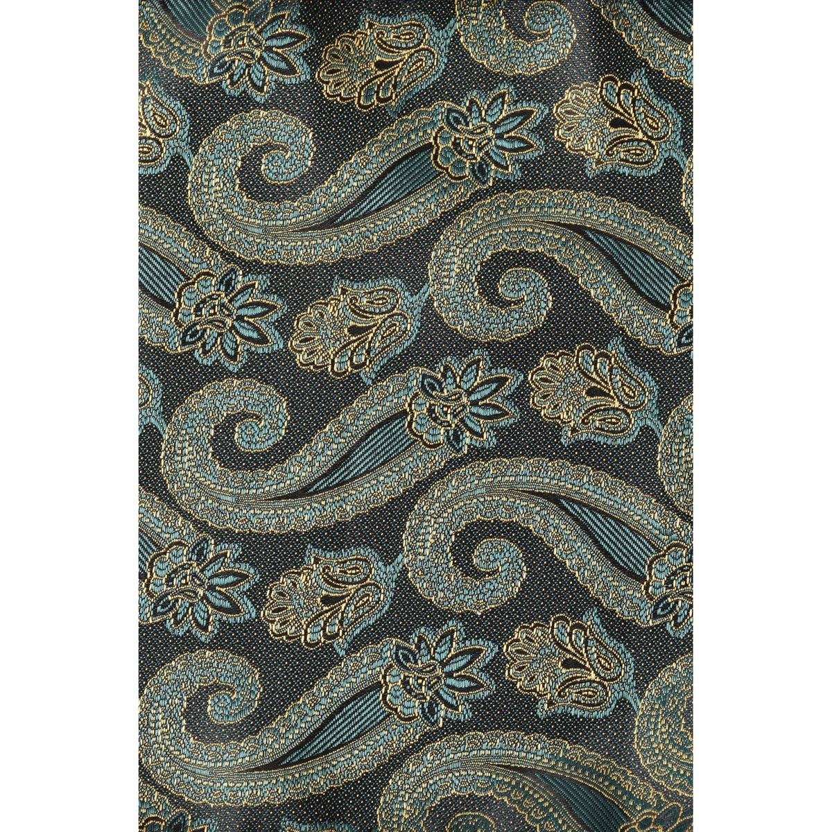 CB 106 Paisley Pattern Tie Plus Free Handkerchief Set - Bottle Green