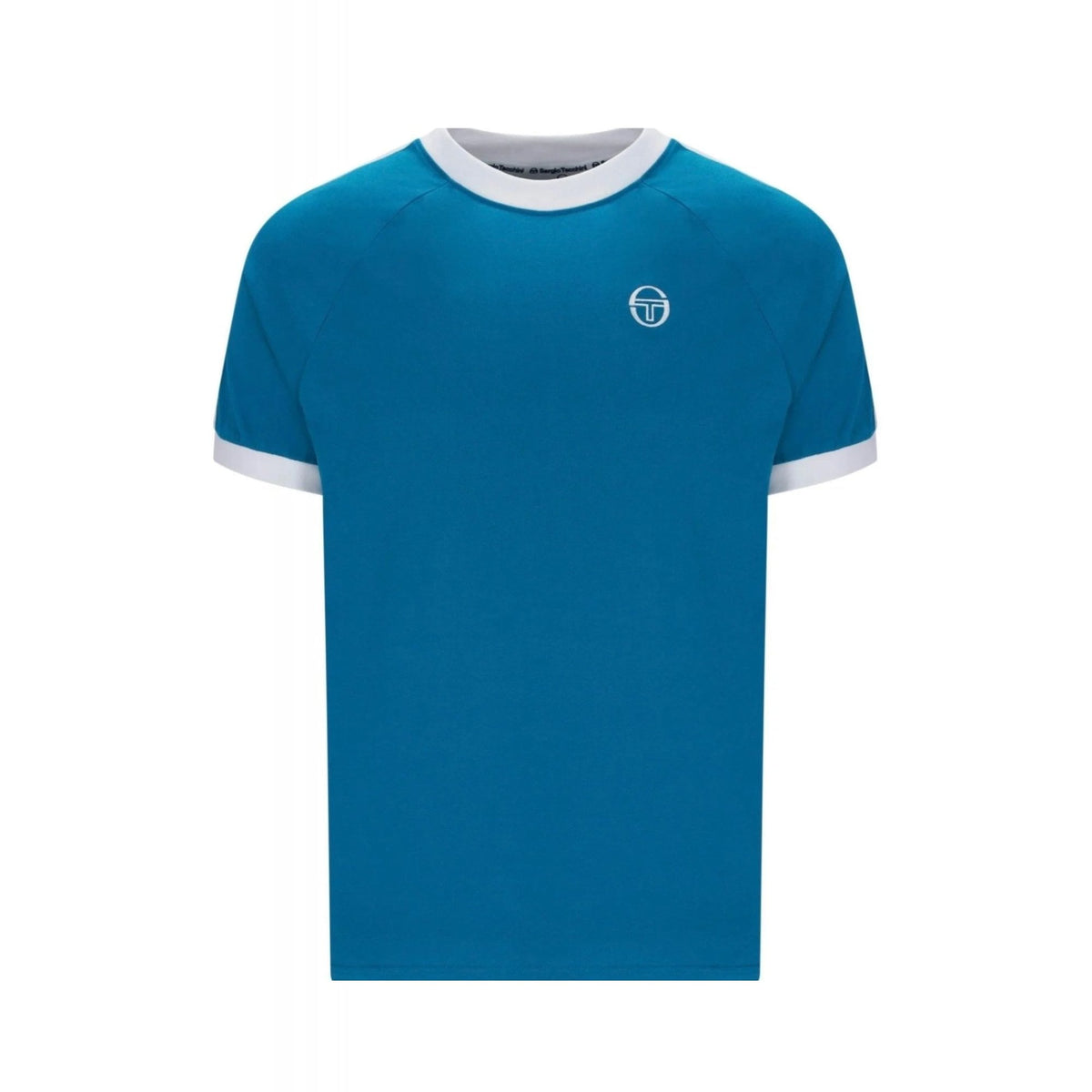 Sergio Tacchini | Pino 2254-267 Taped Ringer Half Sleeve T-Shirt - Mykonos Blue