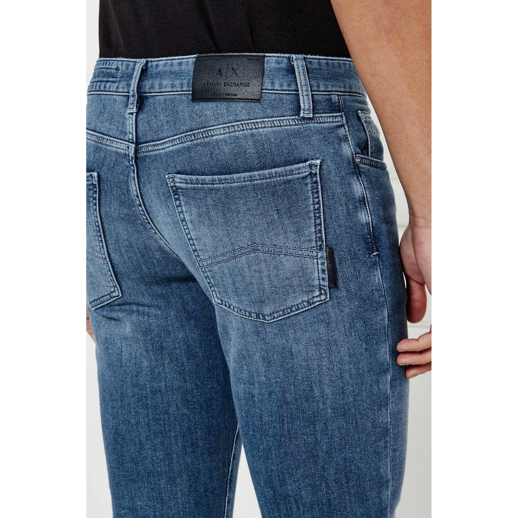 Armani Exchange | AX XM000070 AF14368 A|X Skinny Fit J14 Denim Jean - Blue Wash