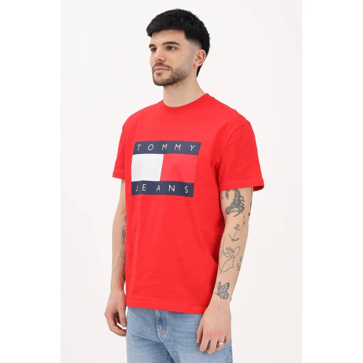 Tommy Jeans | DM22645 Regular Enlarge Logo Half Sleeve T-Shirt