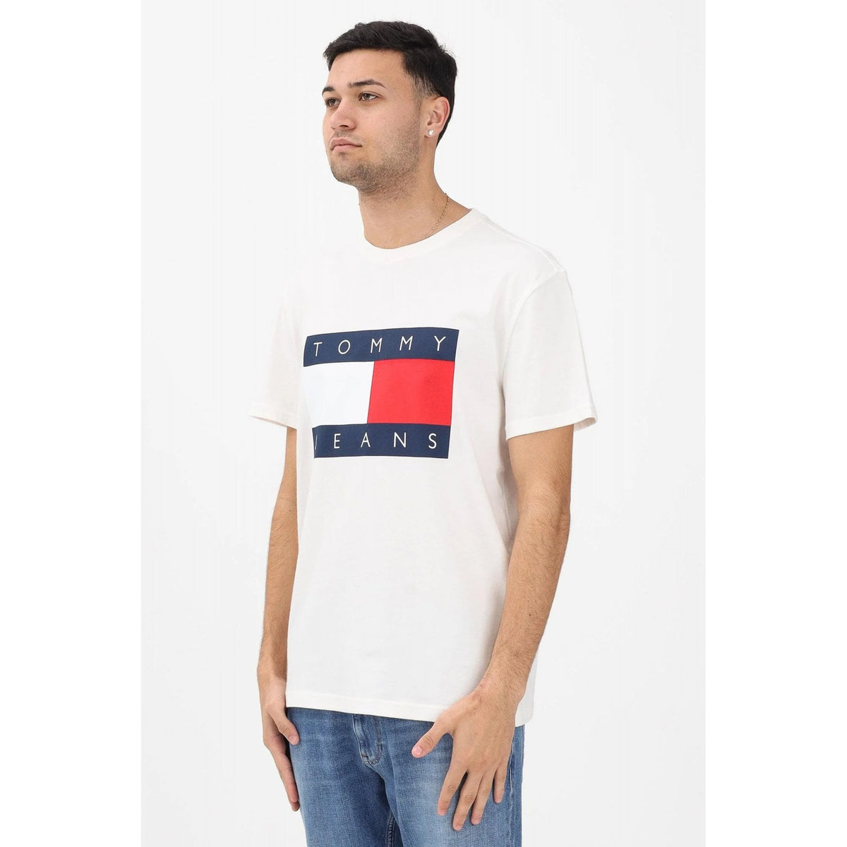 Tommy Jeans | DM22645 Regular Enlarge Logo Half Sleeve T-Shirt