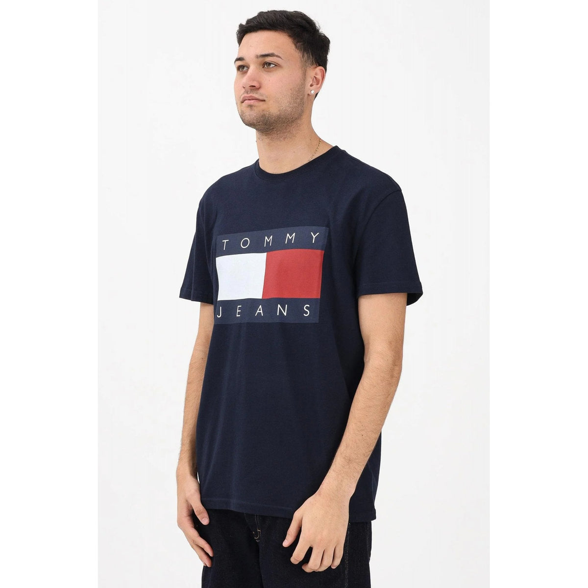 Tommy Jeans | DM22645 Regular Enlarge Logo Half Sleeve T-Shirt