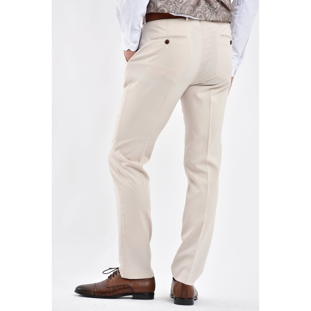 CB Napless Tailored Slim Fit Smooth Textured Trouser