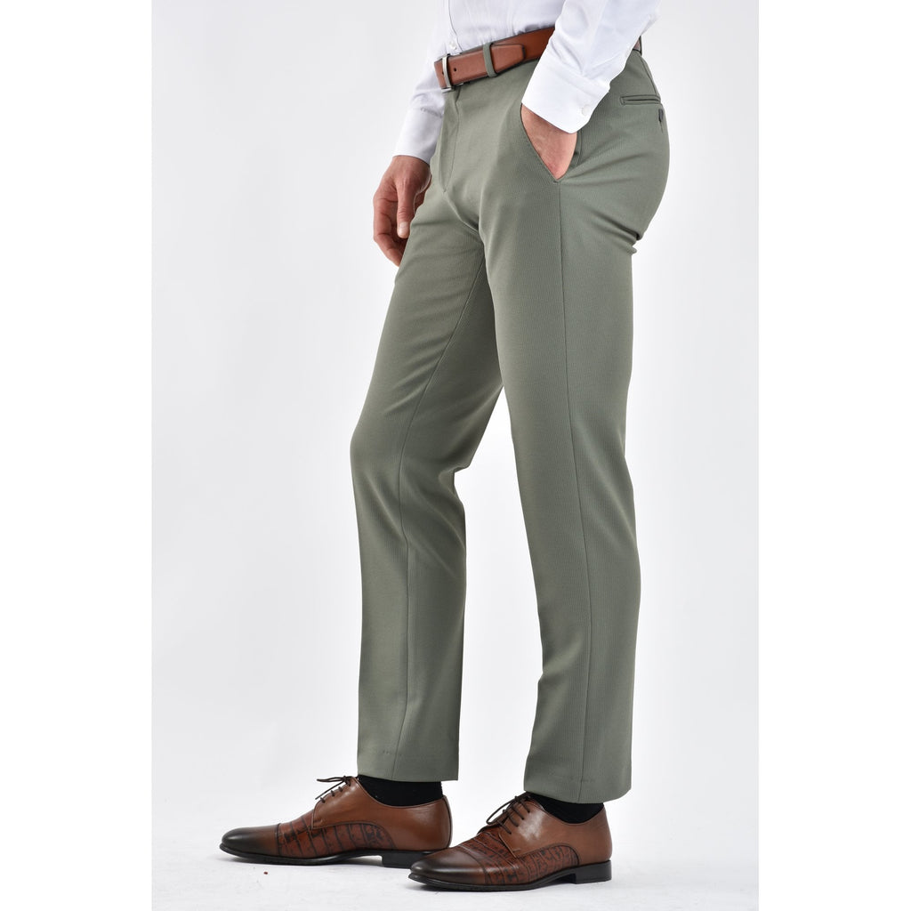 CB Lazio Tailored Slim Fit Textured Trousers