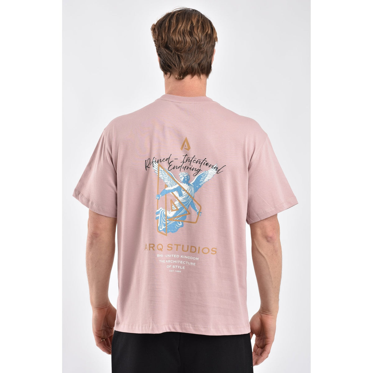 ARQ Studios | Digital Angel Graphic Print Relaxed Fit Half Sleeve T-Shirt