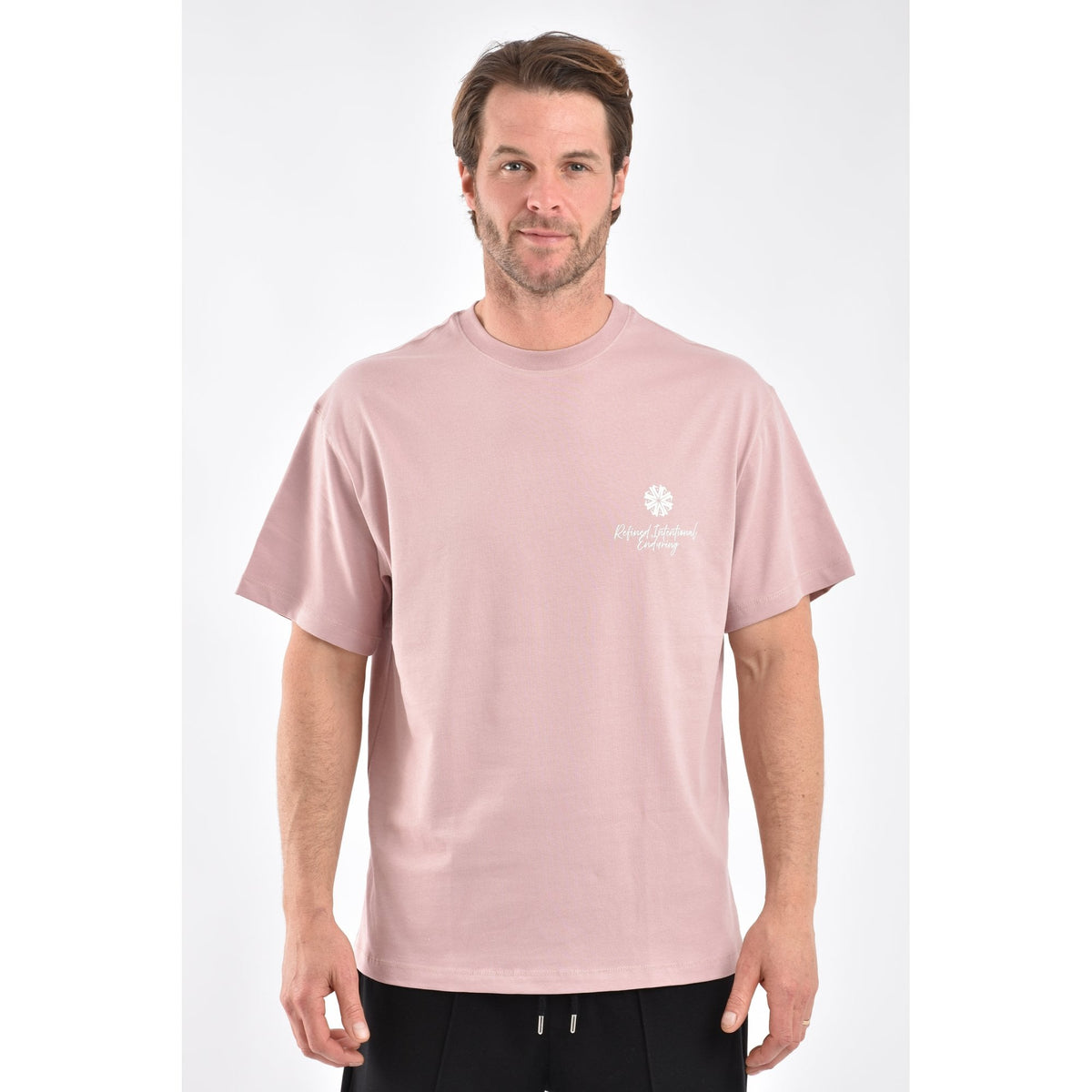 ARQ Studios | Classic Core Script Print Relaxed Fit Half Sleeve T-Shirt