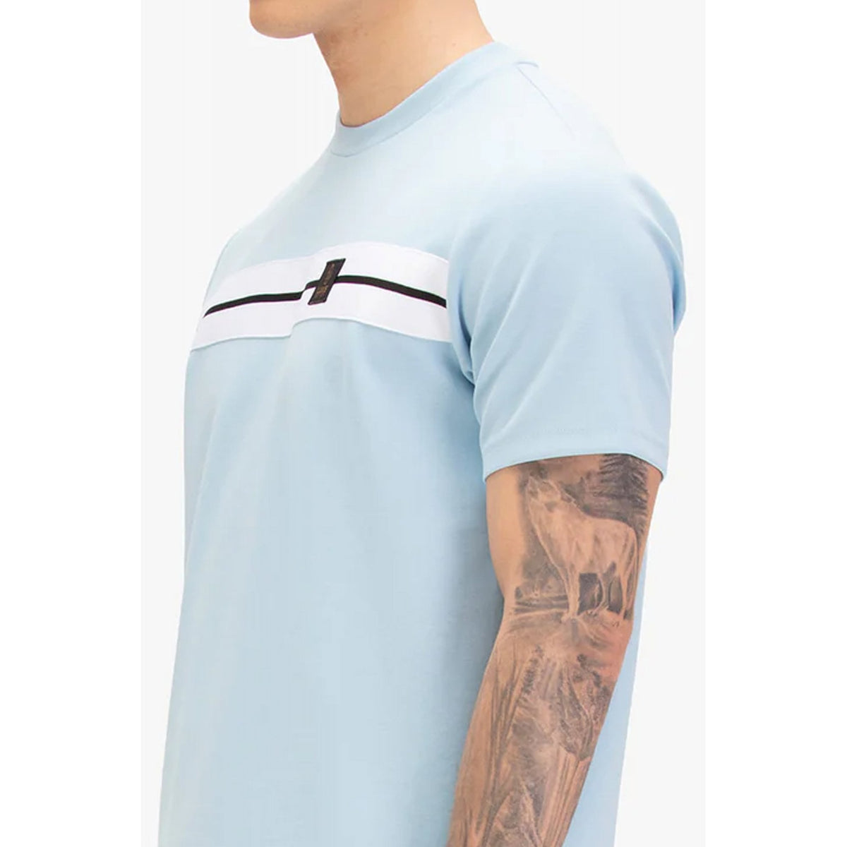 Luke | Hopkins 1000 M810163 Vintage Trim Tape Chest Half Sleeve T-Shirt