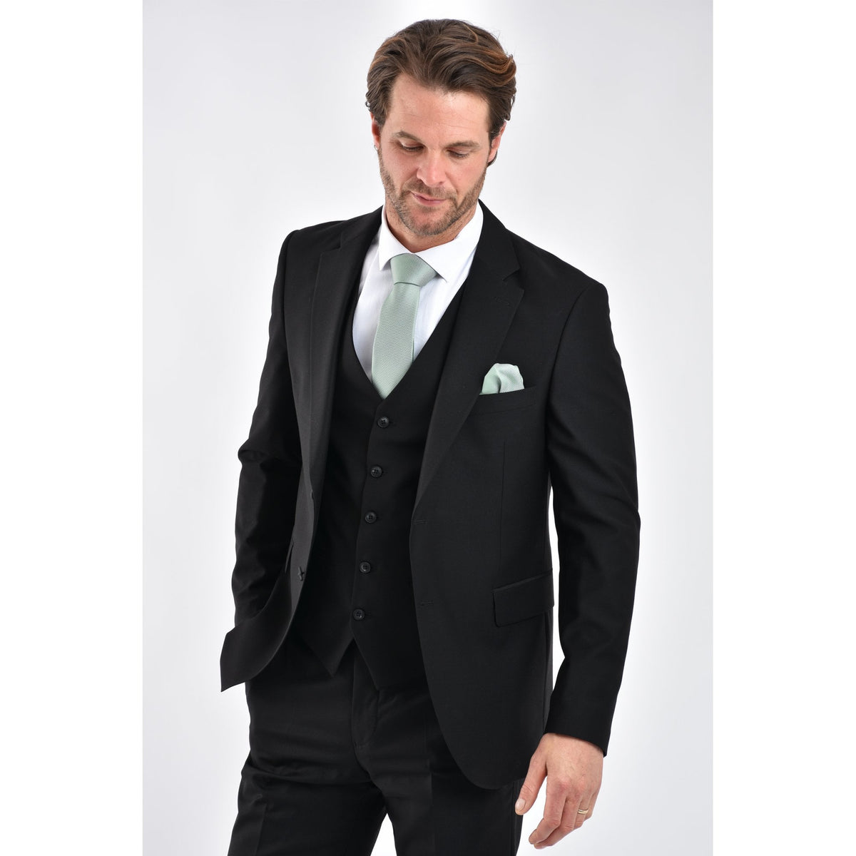 CB Classic Tailored Slim Fit Plain 2 Piece Suit