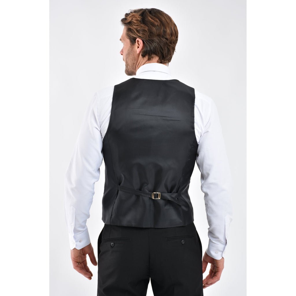 CB Classic Tailored Slim Fit Plain Double Breasted Waistcoat