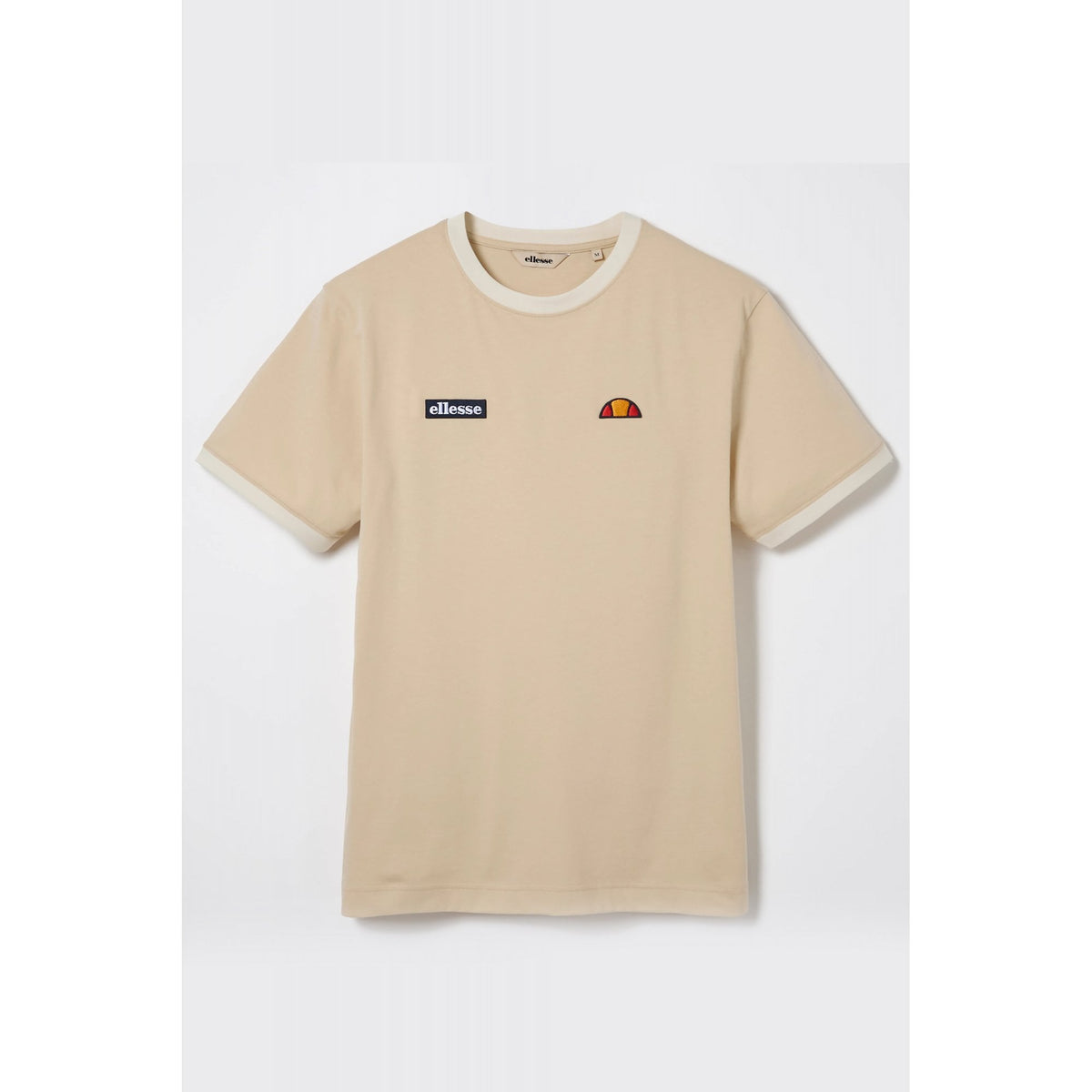 Ellesse Ringetto 3877 Retro Classic Logo Ringer Half Sleeve T-Shirt