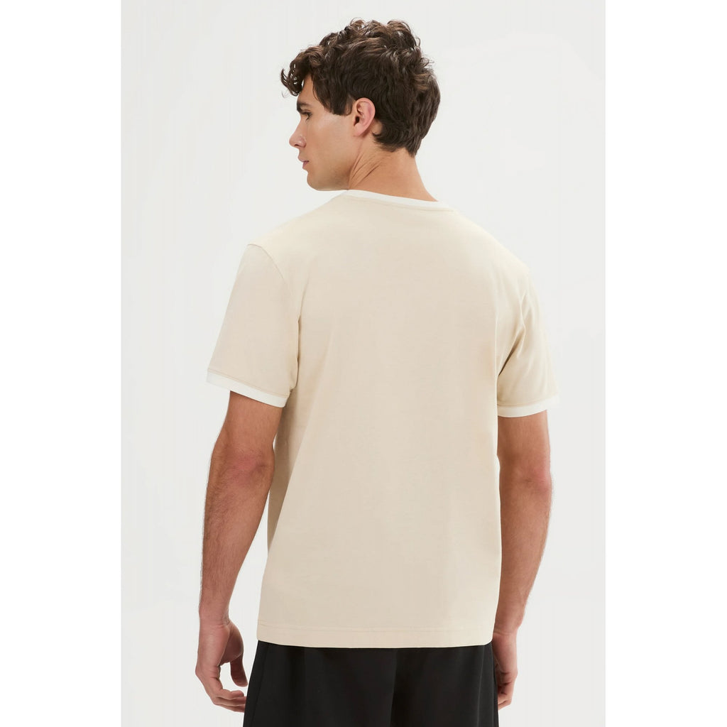 Ellesse Ringetto 3877 Retro Classic Logo Ringer Half Sleeve T-Shirt