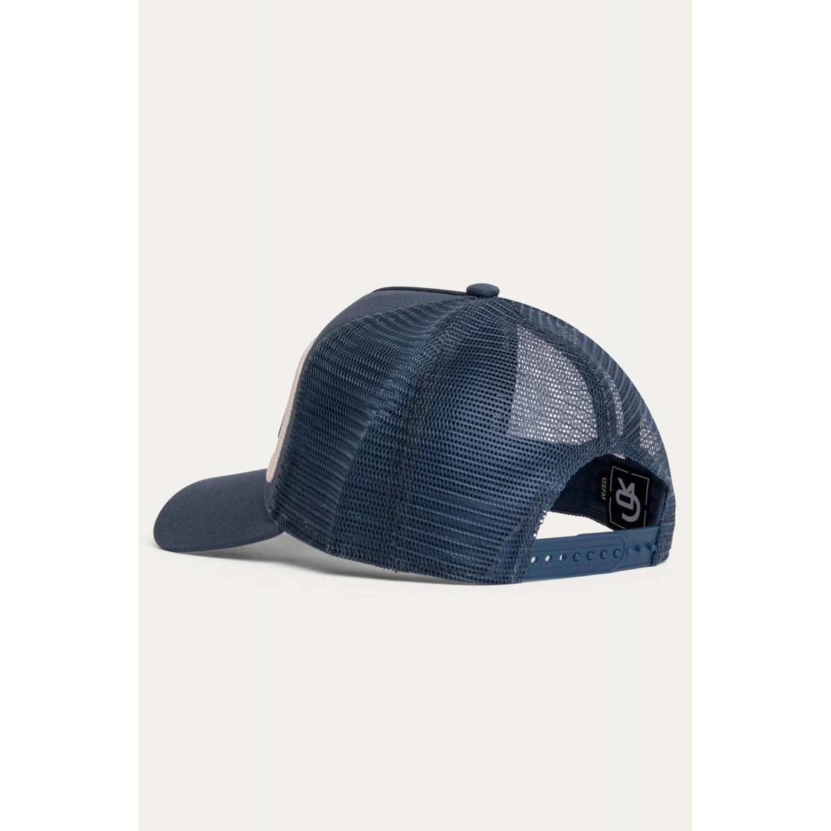 Christian Rose | CR011NW Vinyl Iconic Trucker Baseball Cap - Navy/White