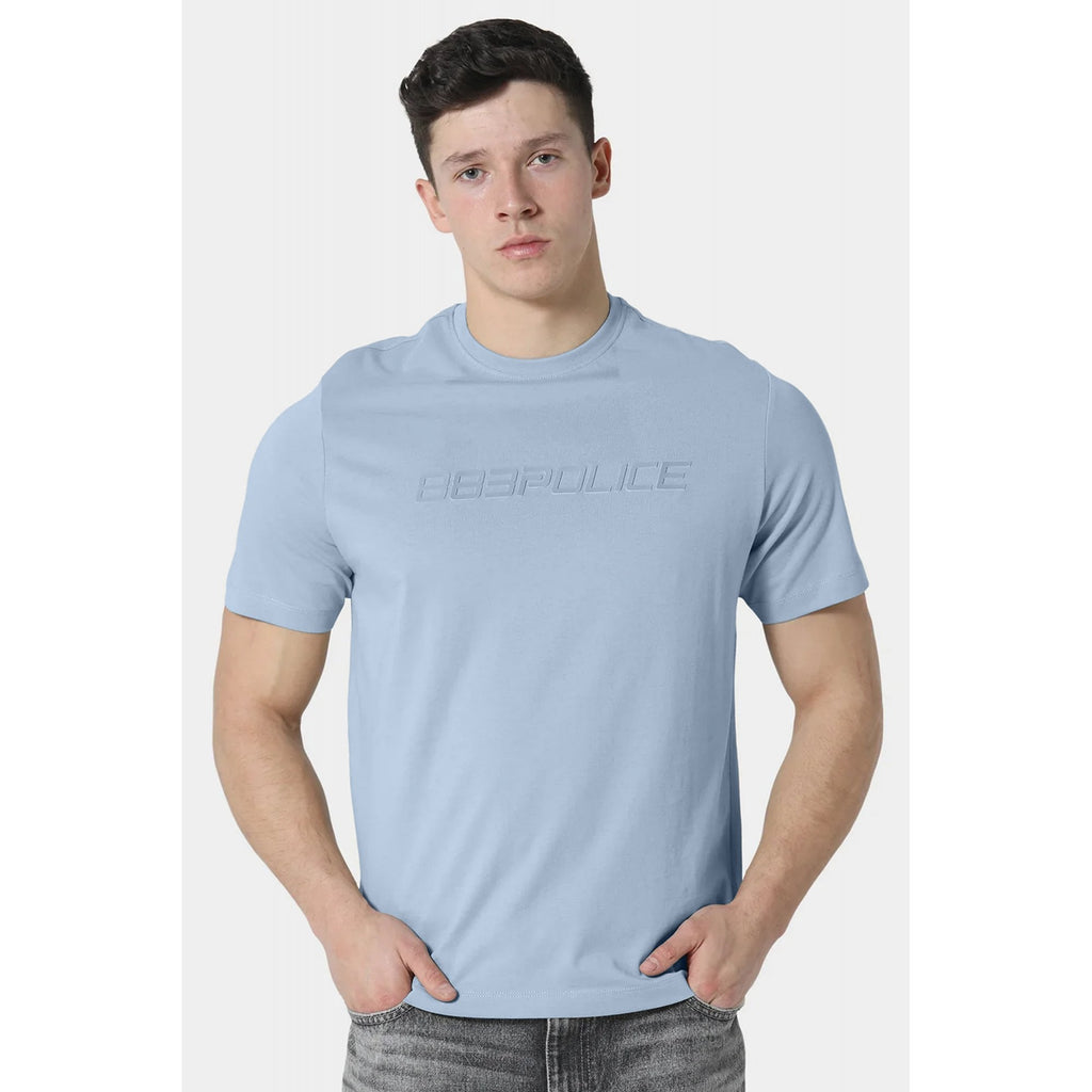 Police Trulla 1280 Matt Raised Logo Print Slim Fit Half Sleeve T-Shirt
