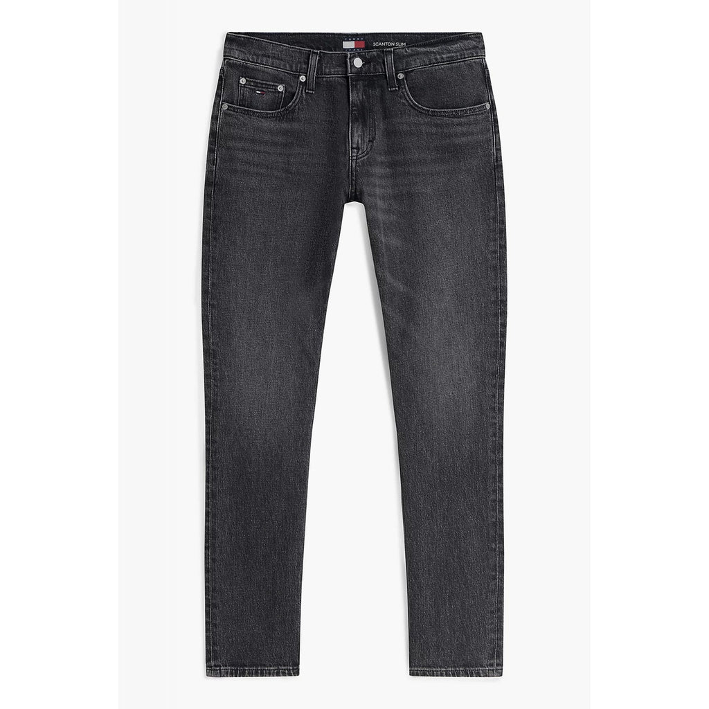 Tommy Jeans | DM21888 Scanton Slim Fit Faded Stretch Denim Jean - Black Wash