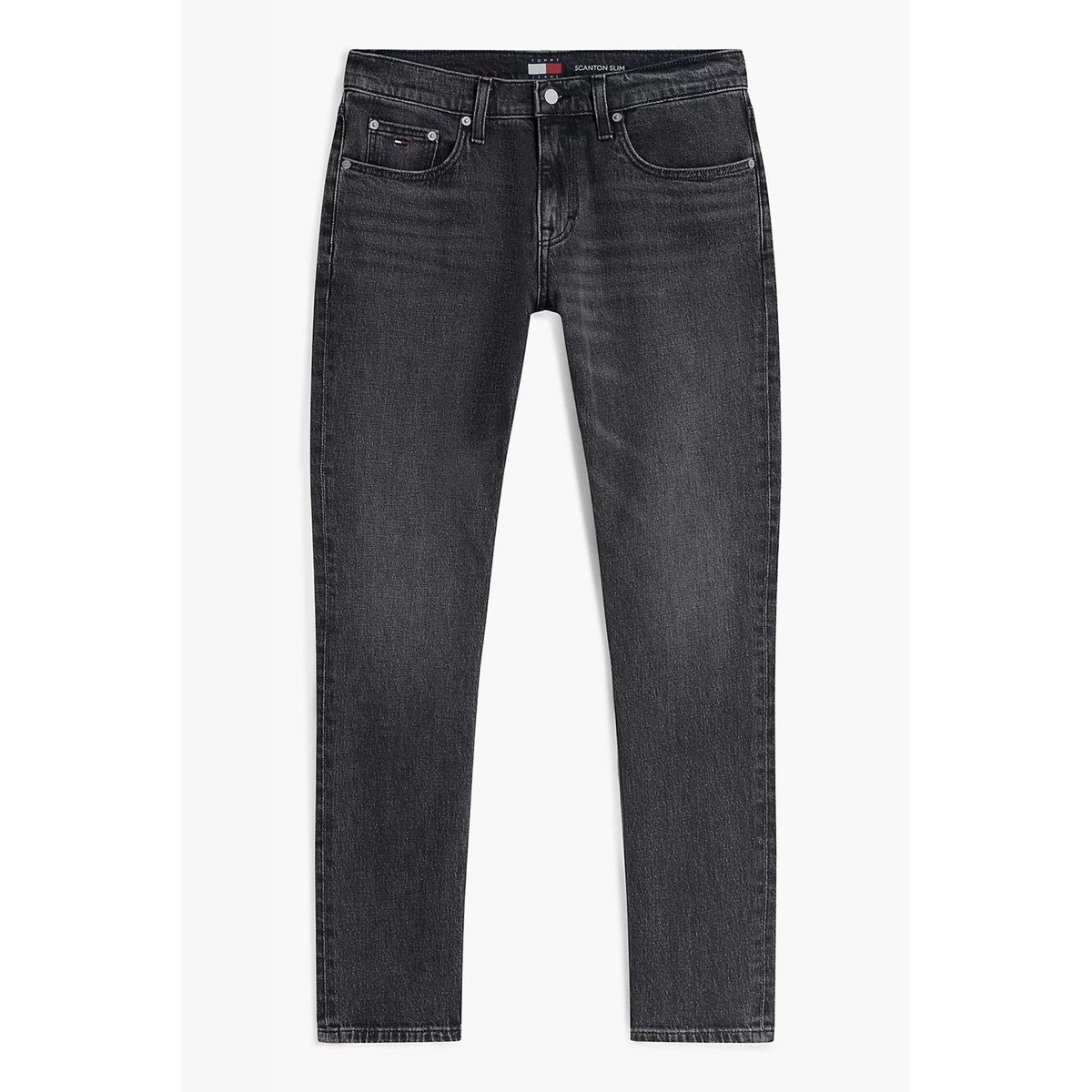 Tommy Jeans | DM21888 Scanton Slim Fit Faded Stretch Denim Jean - Black Wash