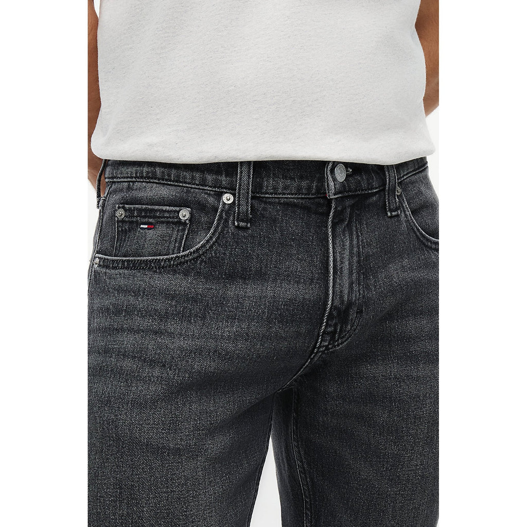 Tommy Jeans | DM21888 Scanton Slim Fit Faded Stretch Denim Jean - Black Wash