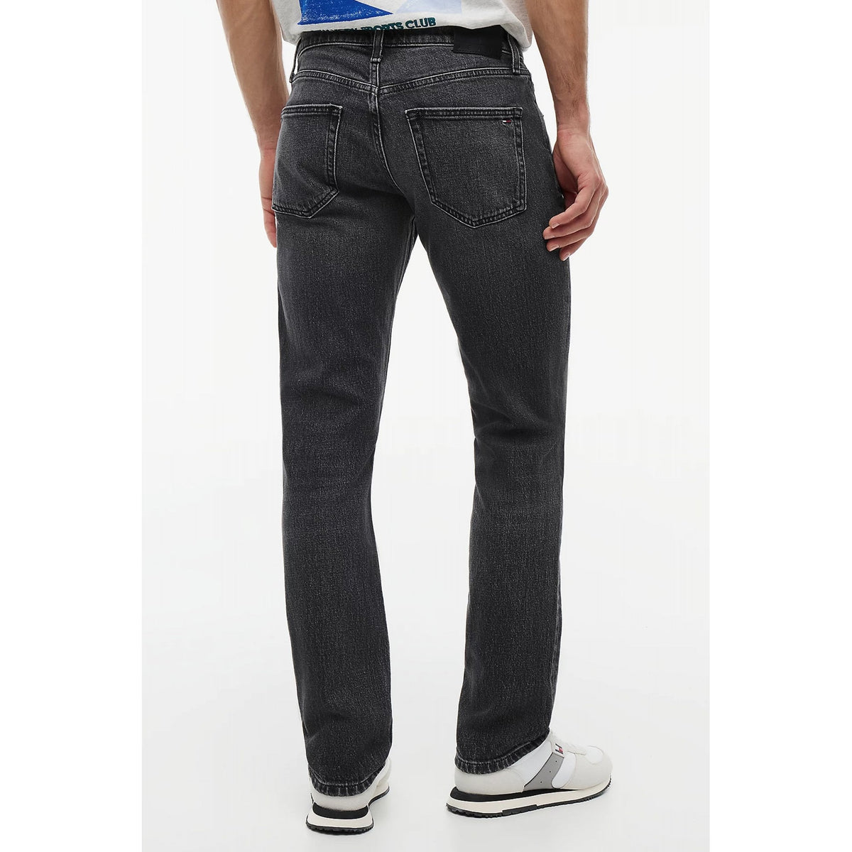 Tommy Jeans | DM21888 Scanton Slim Fit Faded Stretch Denim Jean - Black Wash