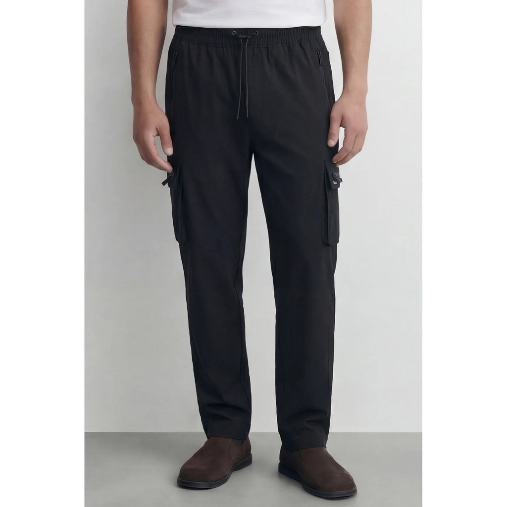 Police Savoco Cargo Nylon Lightweight Pants - Black
