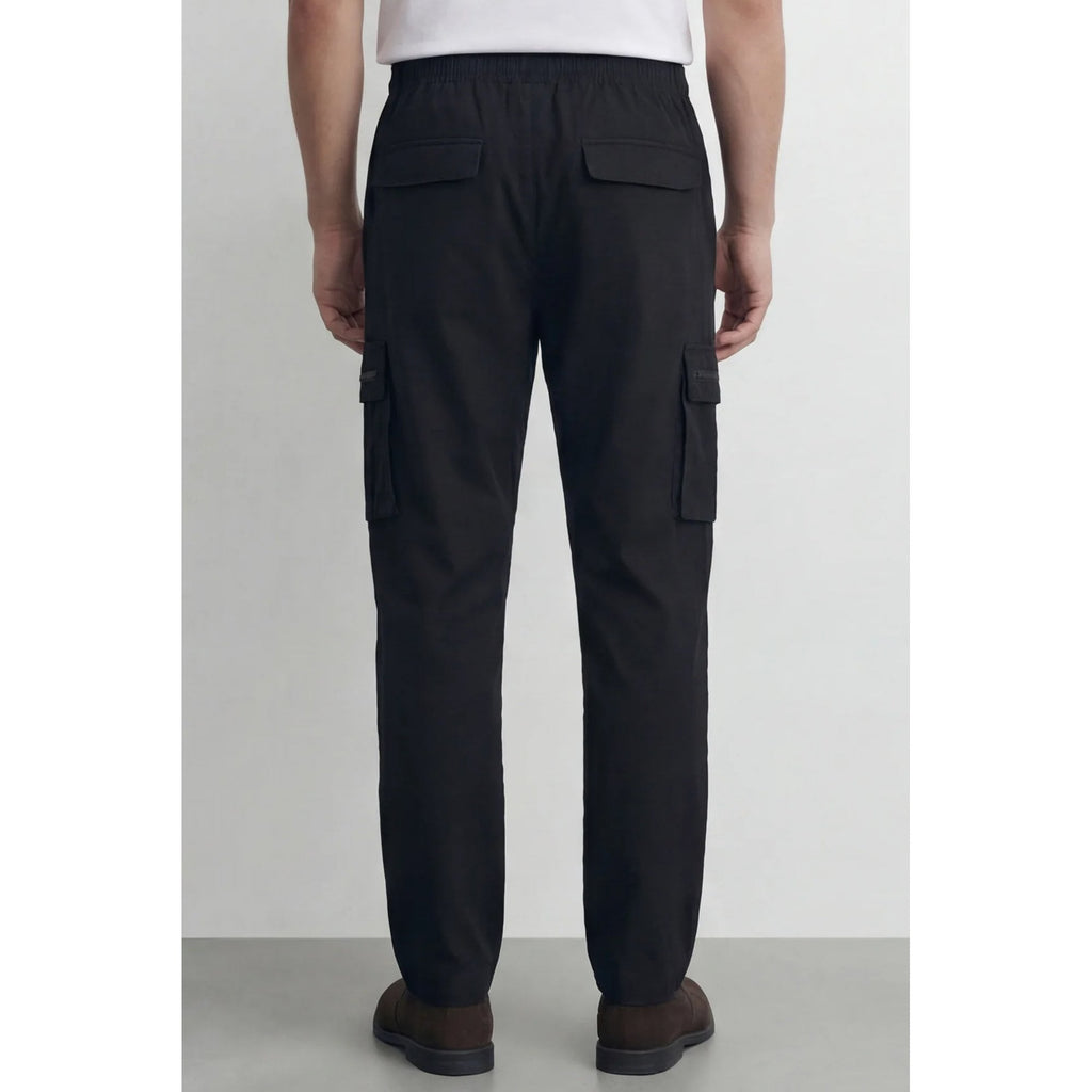 Police Savoco Cargo Nylon Lightweight Pants - Black