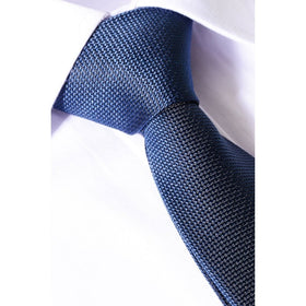 CB 04 Woven Tie Plus Free Handkerchief Set - Navy