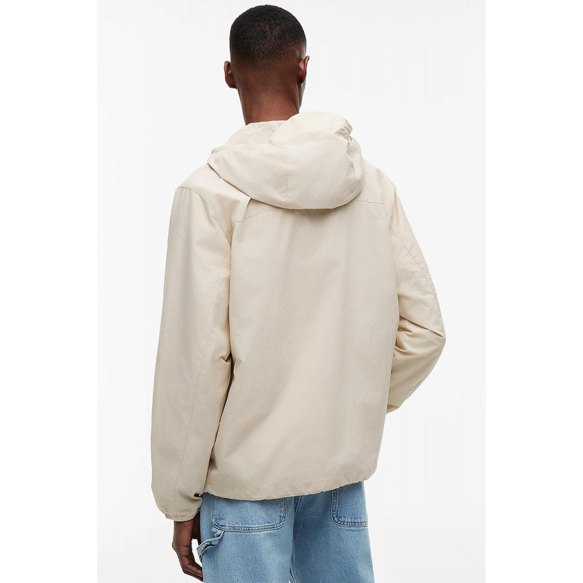 Tommy Jeans | DM23223 Chicago Packable Waterproof Ripstop Nylon Relaxed Hood Jacket - Beige