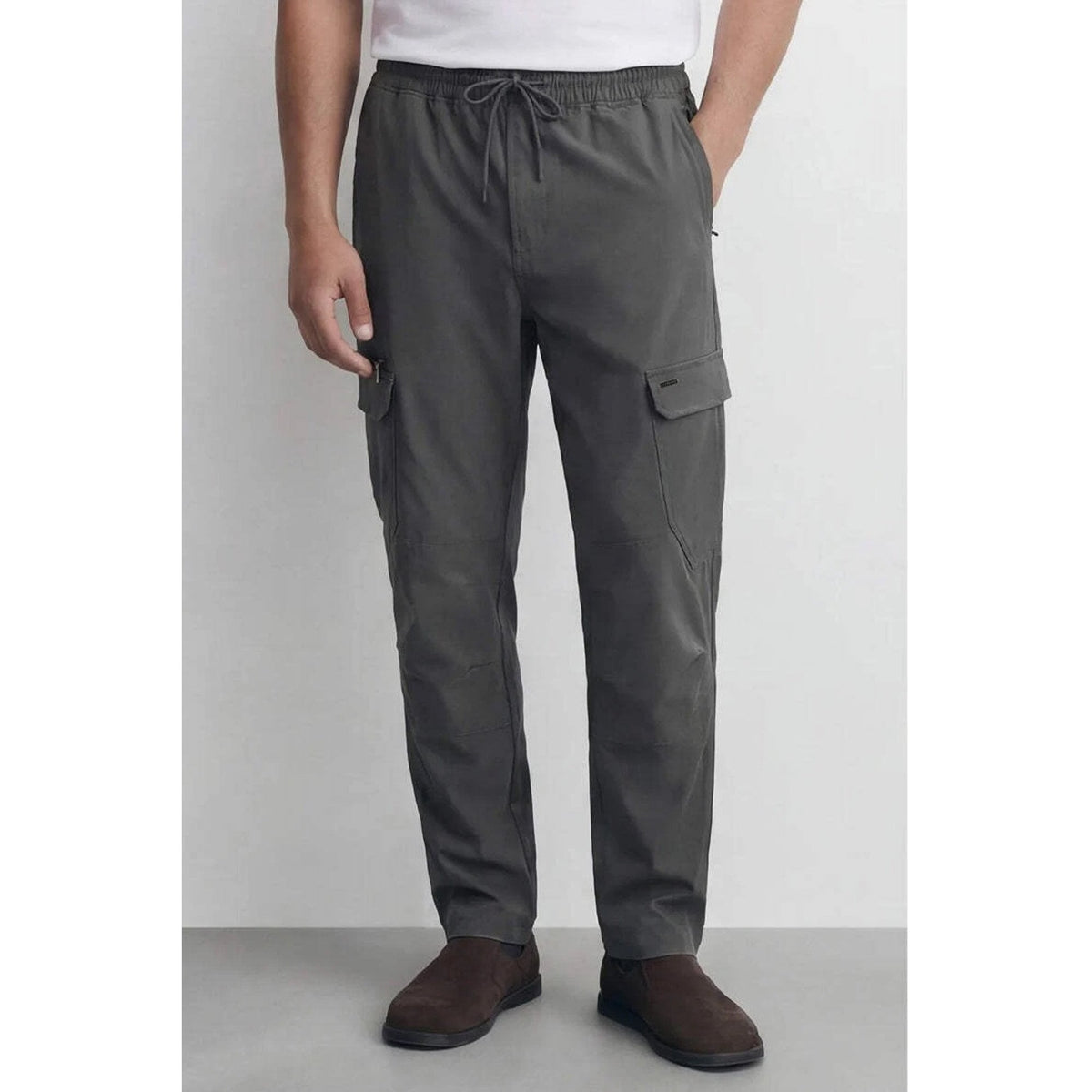 Police Accord Cargo Pleated Lightweight Pants - Charcoal