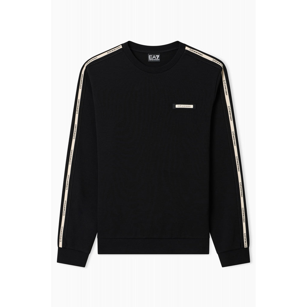 EA7 | Emporio Armani 7M001478 AF12660 Contrast Logo Mesh Tape Detail Sweat Top