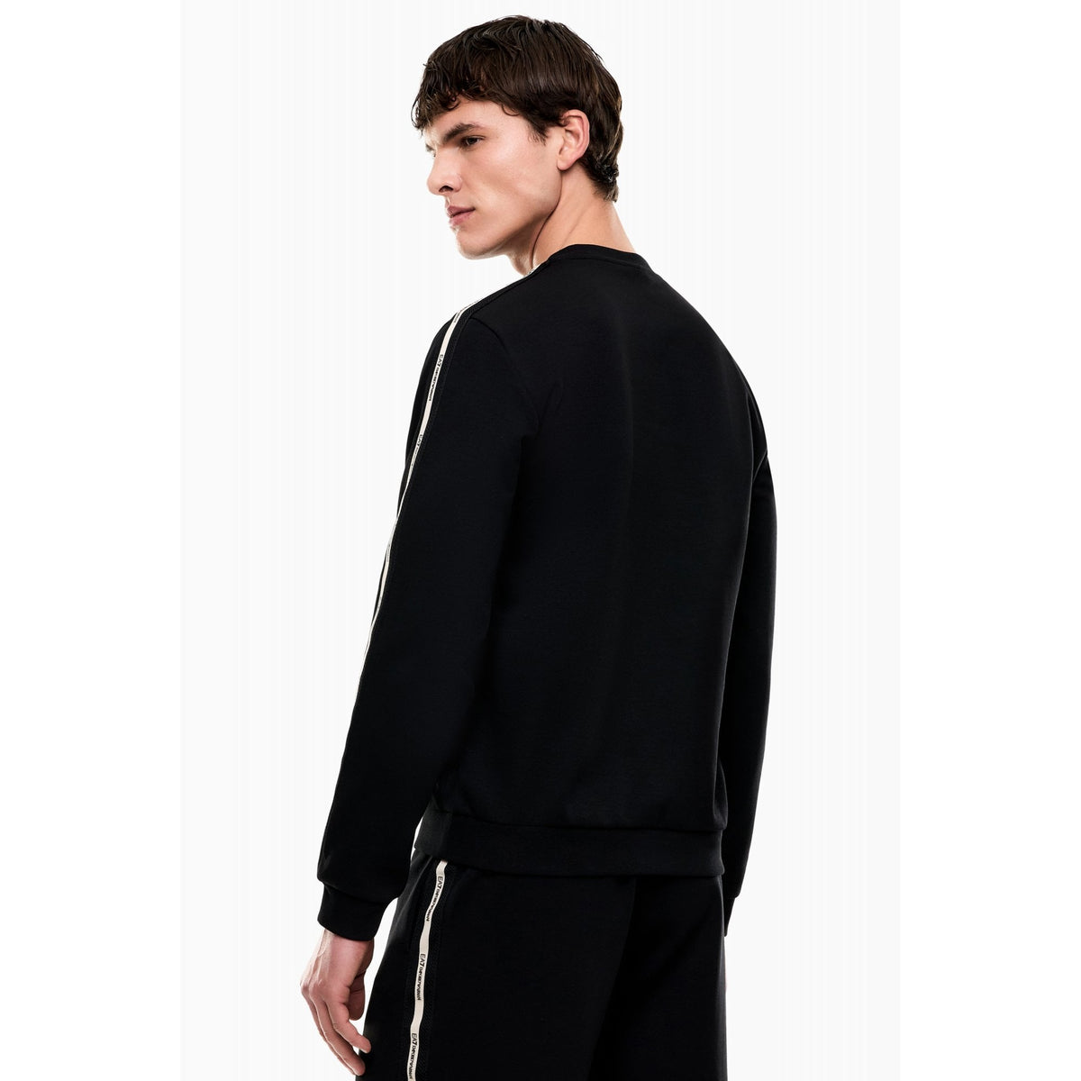 EA7 | Emporio Armani 7M001478 AF12660 Contrast Logo Mesh Tape Detail Sweat Top