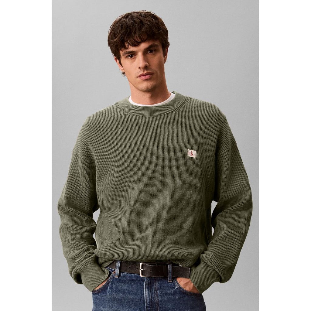 Calvin Klein Jeans | LV040EM217 Badge Logo Waffle Full Sleeve Top