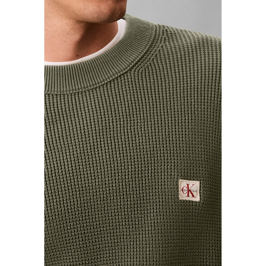 Calvin Klein Jeans | LV040EM217 Badge Logo Waffle Full Sleeve Top