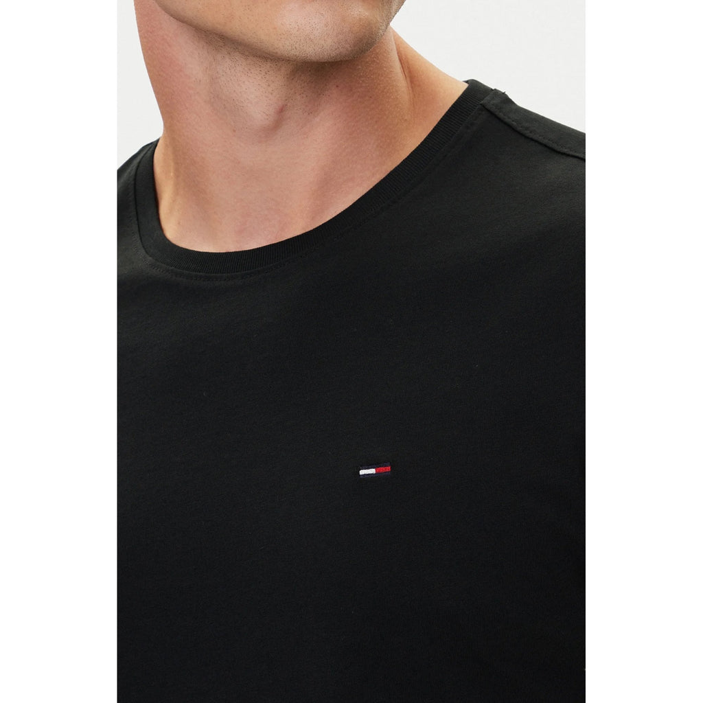 Tommy Jeans | DM04411 Slim Fit Small Flag Logo Cotton Half Sleeve T-Shirt