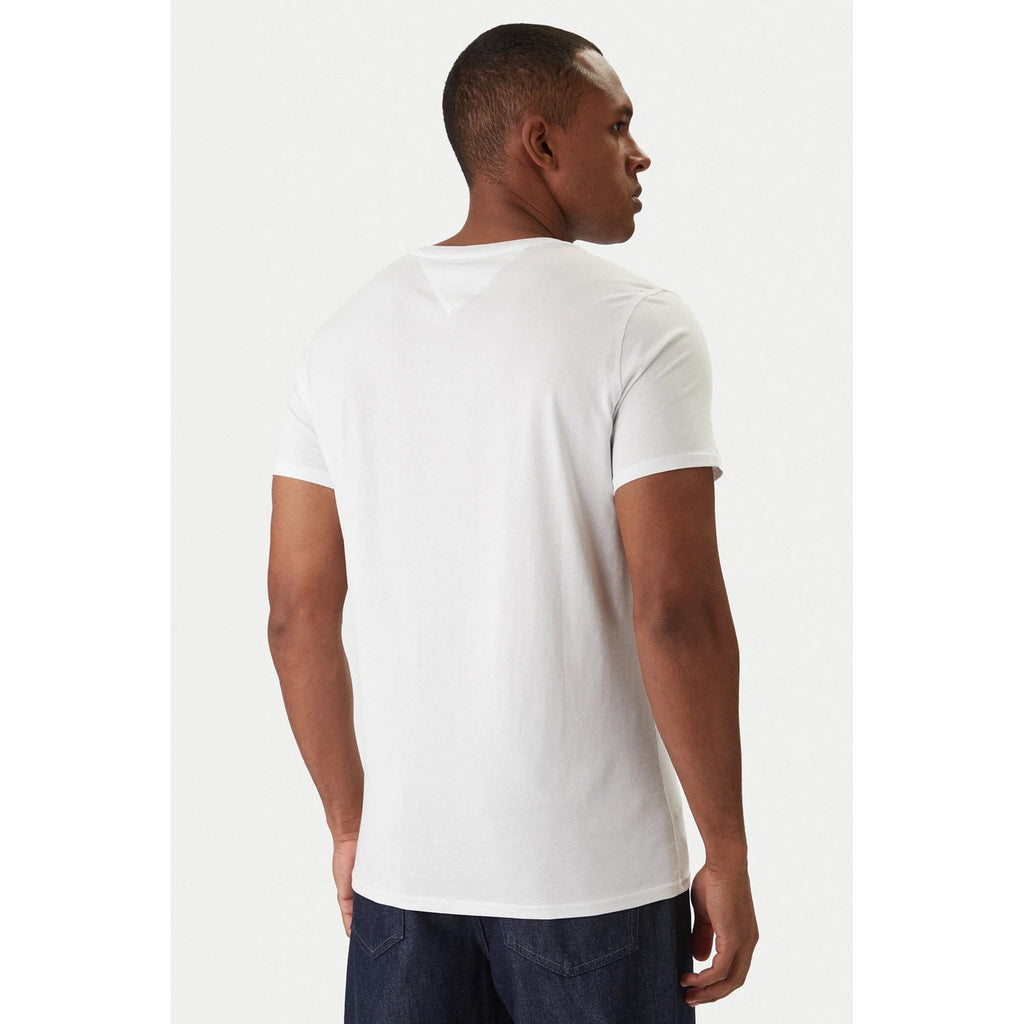 Tommy Jeans | DM04411 Slim Fit Small Flag Logo Cotton Half Sleeve T-Shirt