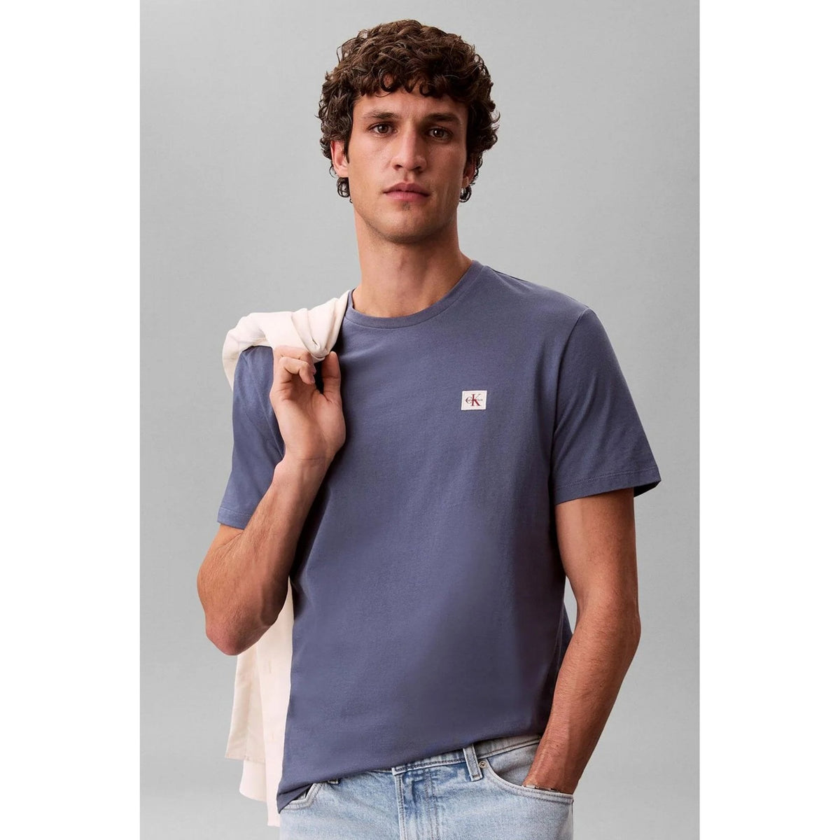 Calvin Klein Jeans | LV04RC272G Badge Logo Crew Cotton Jersey Half-Sleeve T-Shirt