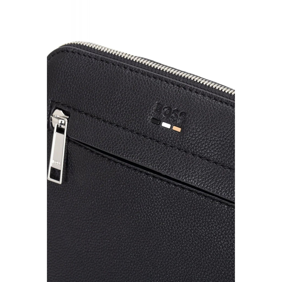 Hugo Boss | 50536477 Ray Faux Eco-Leather Messenger Pouch Bag - Black