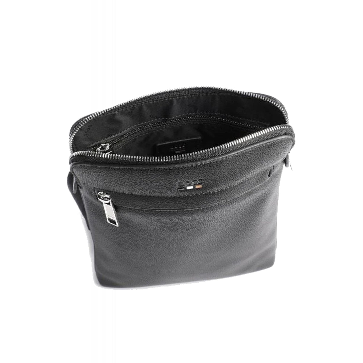 Hugo Boss | 50536477 Ray Faux Eco-Leather Messenger Pouch Bag - Black