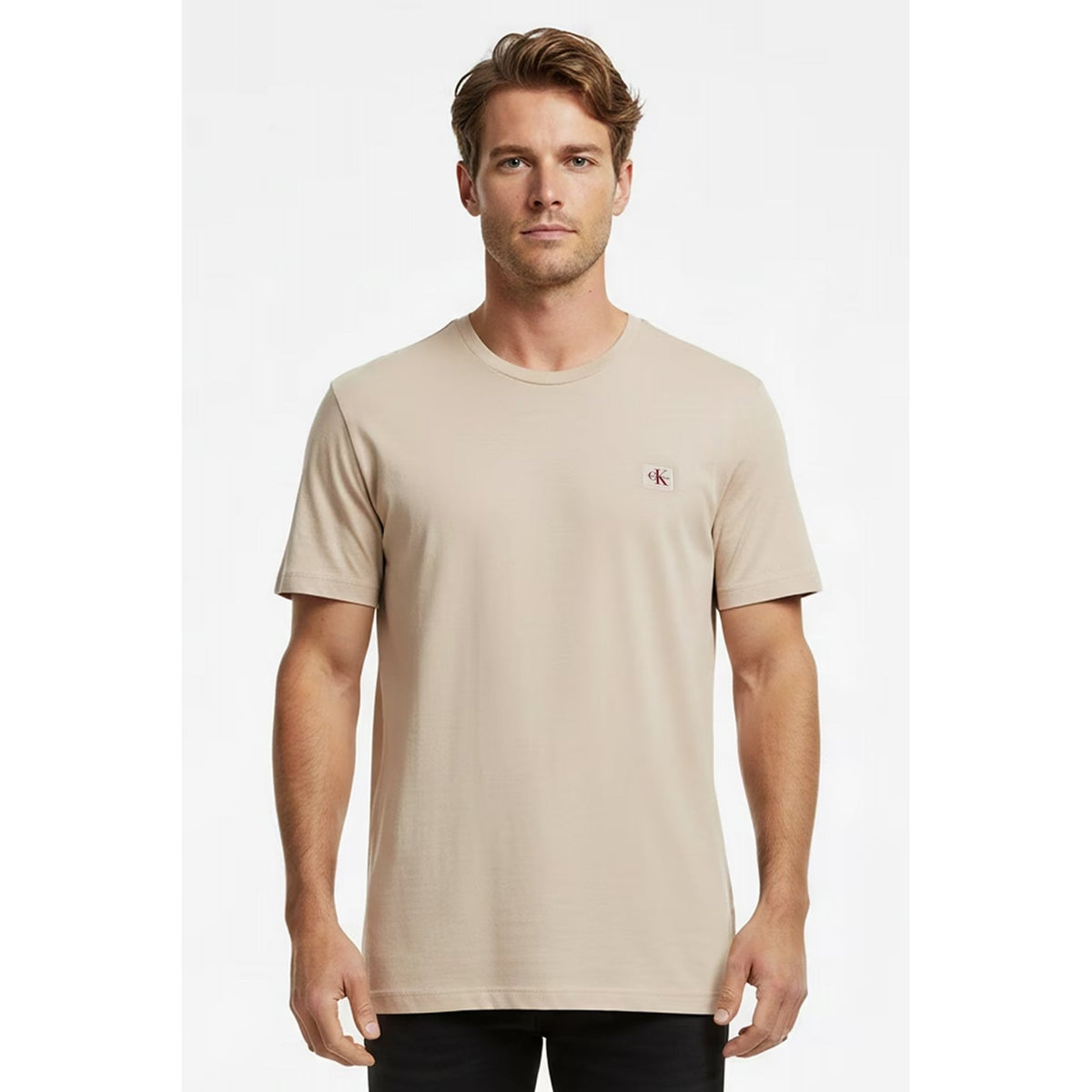 Calvin Klein Jeans | LV04RC272G Badge Logo Crew Cotton Jersey Half-Sleeve T-Shirt