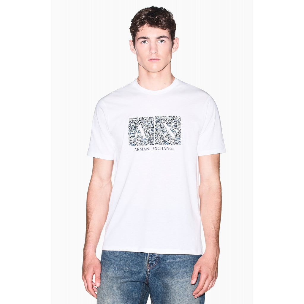 Armani Exchange | AX XM003100 AF10356 Camo Style Logo Design Half Sleeve T-Shirt