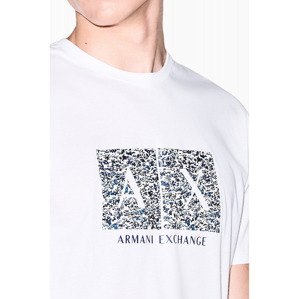 Armani Exchange | AX XM003100 AF10356 Camo Style Logo Design Half Sleeve T-Shirt