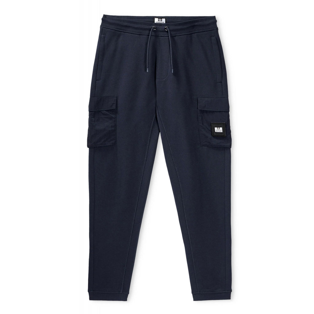 Weekend Offender 3A03 Lippi Nylon Panel Pocket Cotton Jogger - Navy