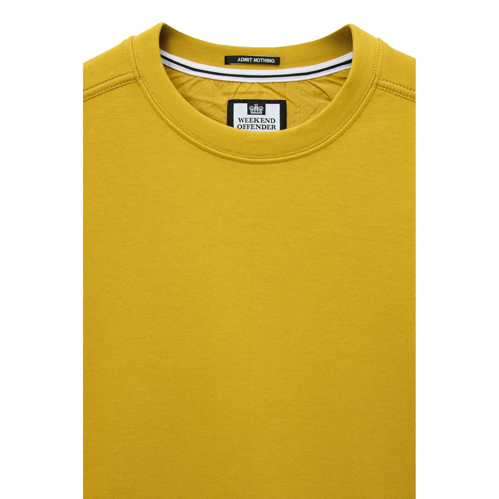 Weekend Offender SW3A21 Thunder Cotton Jersey Crew Neck Sweat Top