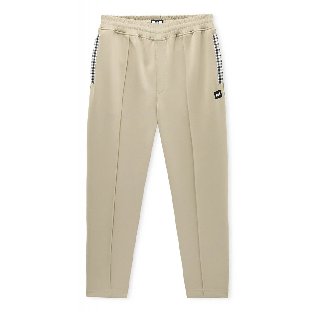 Weekend Offender TB1B03 Plaka Mid-House Check Jacquard Pant Jogger - Rock Beige