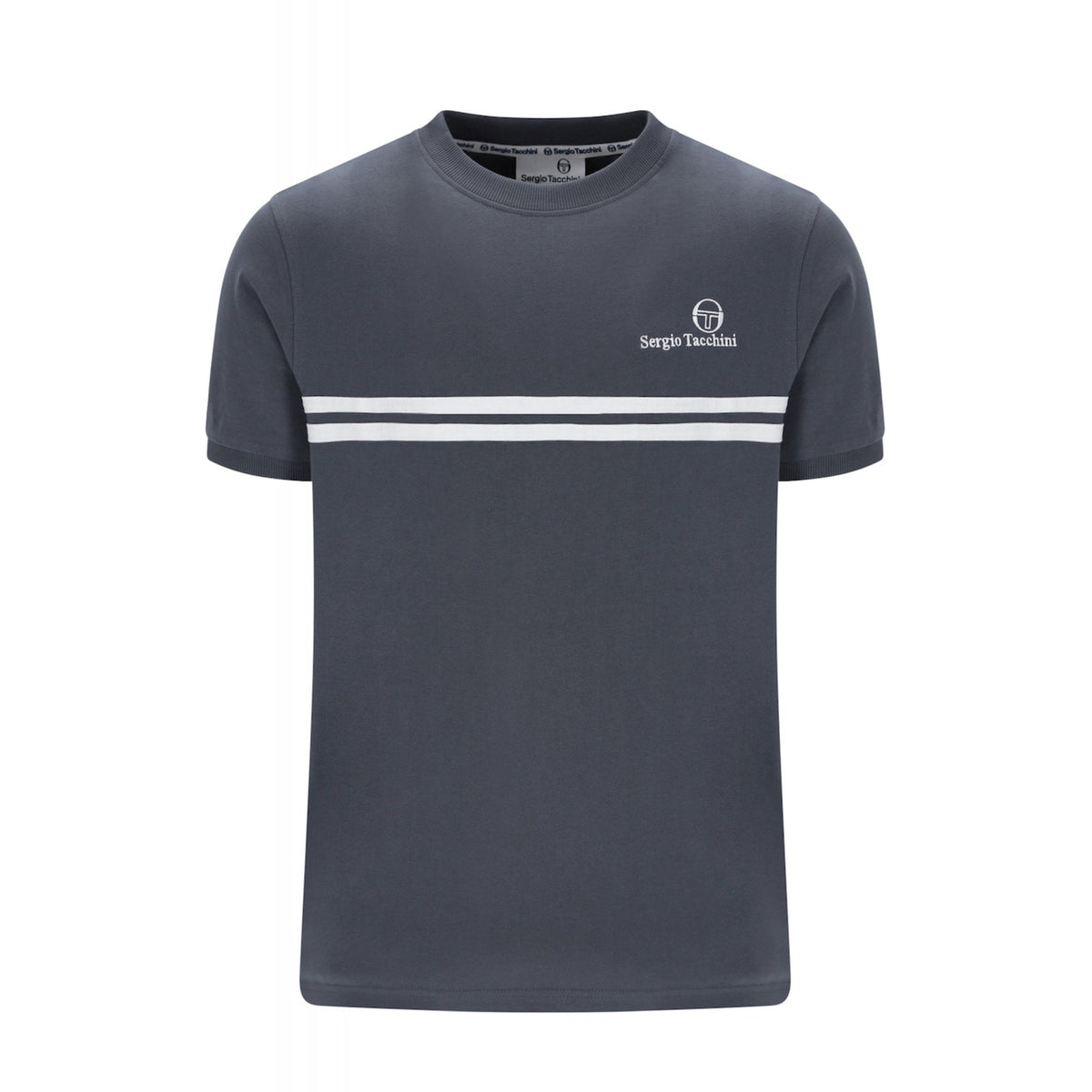 Sergio Tacchini | Supermac 1143 Twin Stripe Half Sleeve T-Shirt